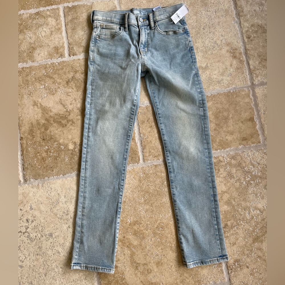 NWT Old Navy Karate Slim Denim Blue Jeans Size 12 Boys